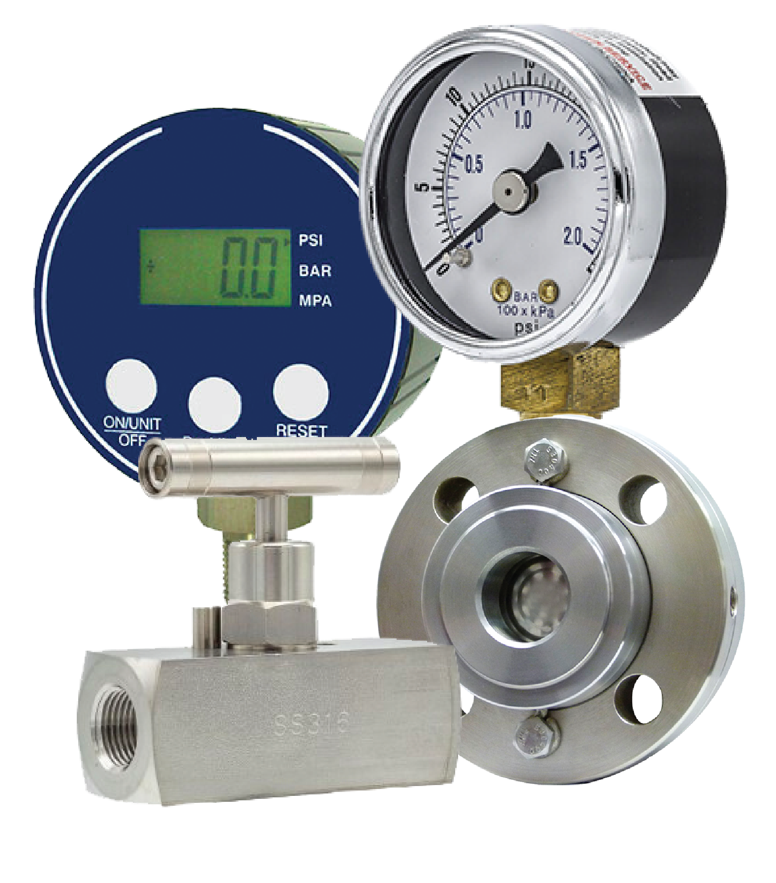 Pressure gauges